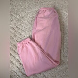 White Fox Pink sweat pants